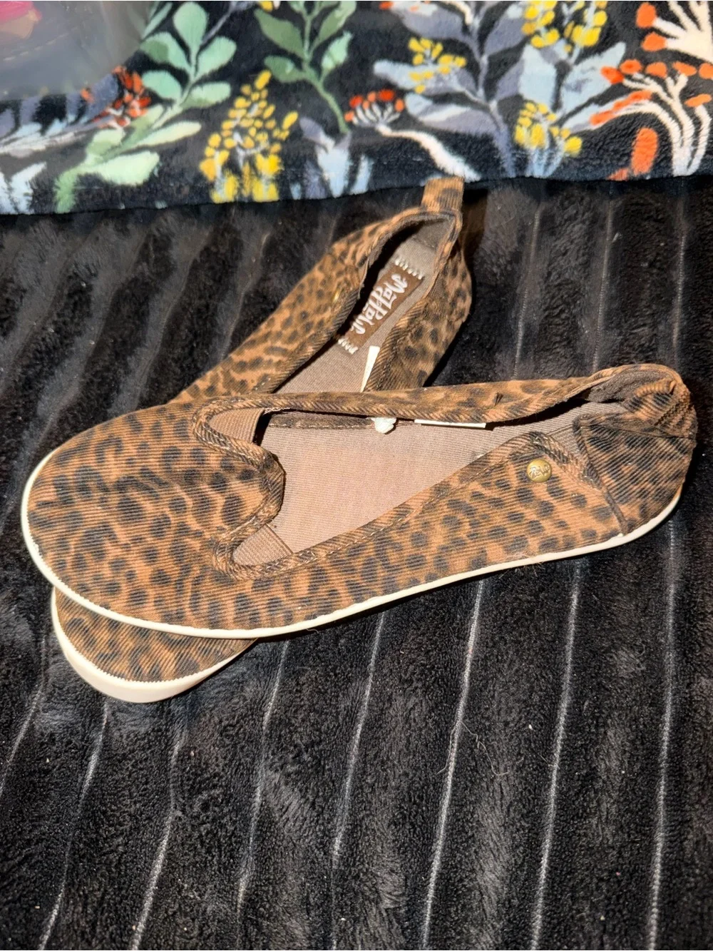 Leopard Print Slip-On Women’s Casual Shoe - Brown